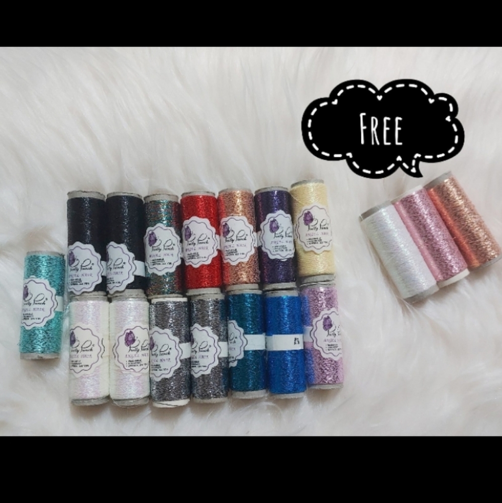 Assorted Pretty Punch Angel hair Approx. 225 yards each